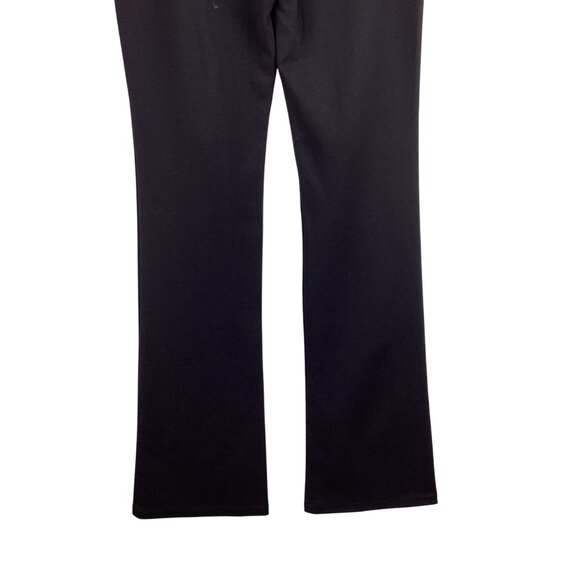 Theory Pants Size 6 Black Briella Craze Flare Trousers Stretch Pockets - Picture 7 of 9